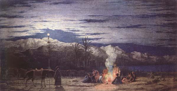 Richard Dadd The Artist's Halt in the Desert (mk46) Spain oil painting art